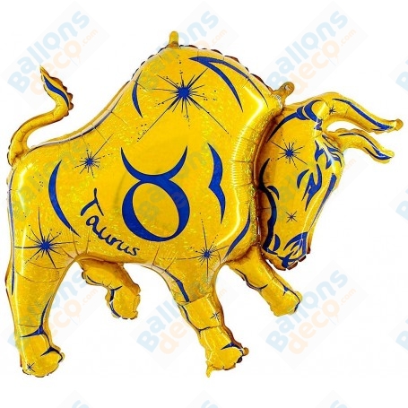 Ballon Taureau Signe Astrologique Zodiaque Or