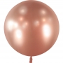 Ballon Rose Gold Brillant Chromé de 60 cm