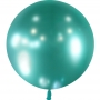 Ballon Vert Brillant Chromé de 60 cm