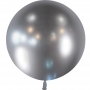 Ballon Argent Brillant Chromé de 60 cm