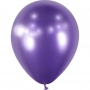 Ballon Violet Brillant Chromé de 12 cm