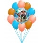 Ballons Vaiana Disney en Grappe Avec Baudruches, Décorations ballons pour anniversaire.