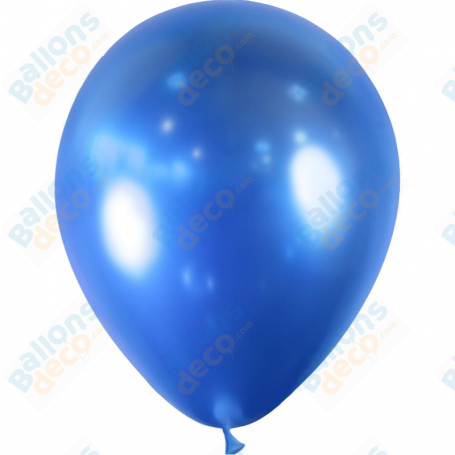 Ballon Bleu Brillant Chromé De 30 cm