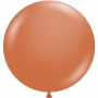Ballons Burnt Orange Rond Tuf-Tex 60 cm