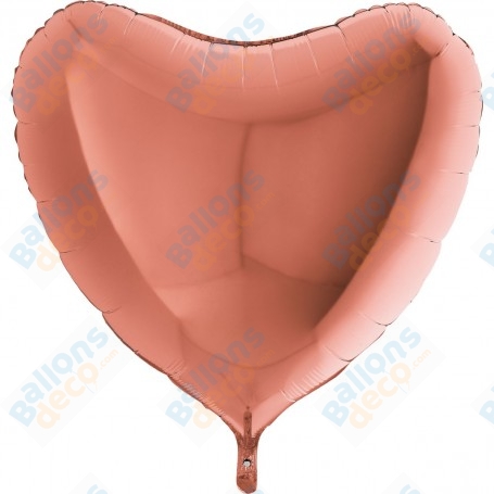 Ballon Coeur 86 cm Grabo Rose Gold