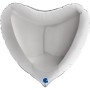 Ballon Coeur 86 cm Argent