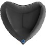 Ballon Coeur 86 cm Noire