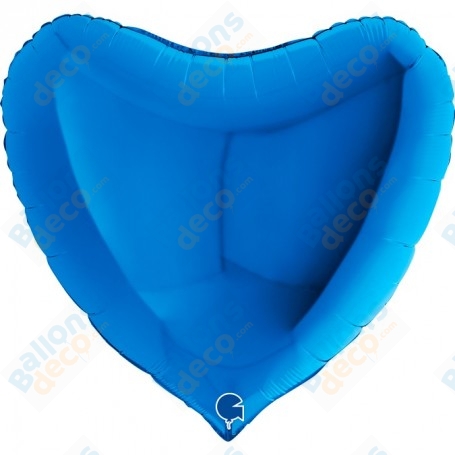 Ballon Coeur 86 cm Bleu