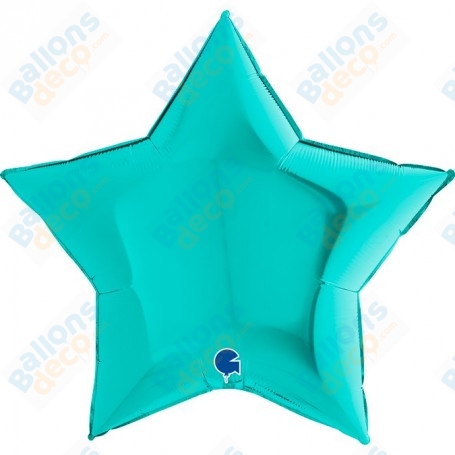 Ballon Etoile 86 cm Grabo Turquoise