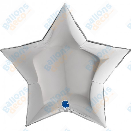 Ballon Etoile 86 cm Grabo Argent