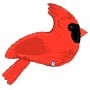 Ballon Cardinal Rouge Betallic