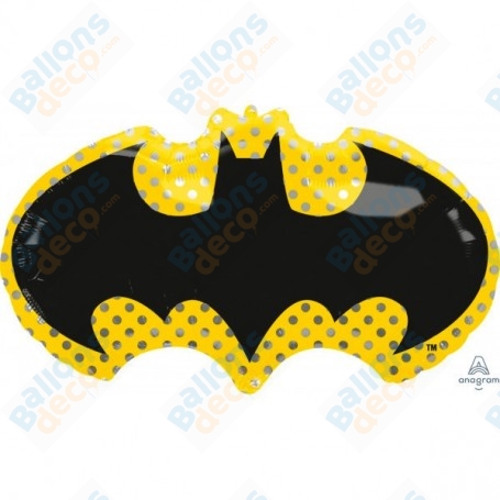 Ballon Batman Emblème Jaune et Noir Disney Avengers