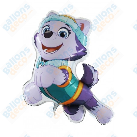 Ballon Everest de la Pat Patrouille Grabo, décorations ballon anniversaire Disney.