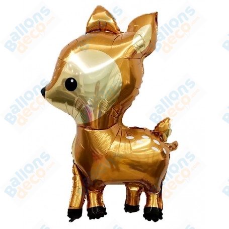 Ballon Biche Faon Brillante, Décoration ballon Animaux de la forêt, Anniversaire