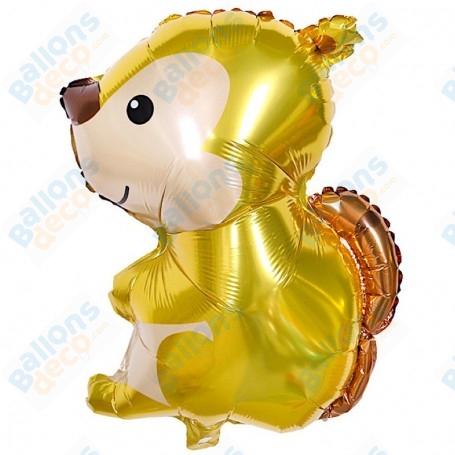 Ballon Écureuil Junior, décoration ballons animaux forestier, Ballon Forêt.