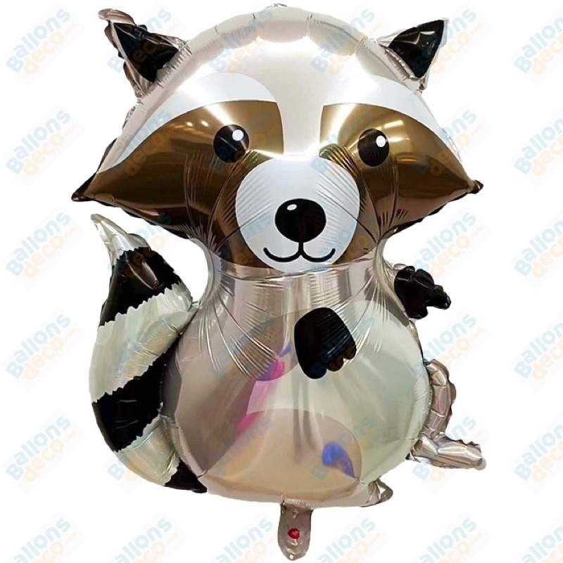 Ballon Raton Laveur Brillant - Ballon Animaux - Forêt - Ballonsdeco.com