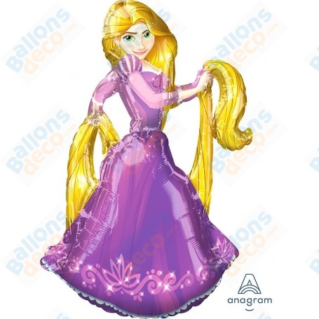 Ballon Raiponce 66 cm Air Princesse Disney, Décorations ballons pour anniversaire.