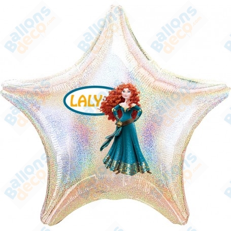 Ballon Mérida Rebelle Personnalisable Princesse Disney 1 face, Décorations ballons pour anniversaire.