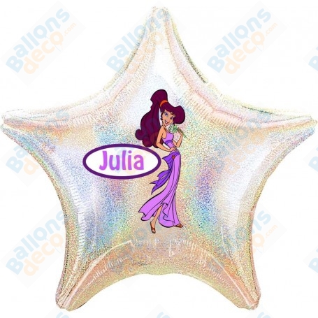 Ballon Megara de Hercule Personnalisable Disney 1 face, Décorations ballons pour anniversaire.