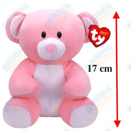 Peluche Ourson Rose Ty