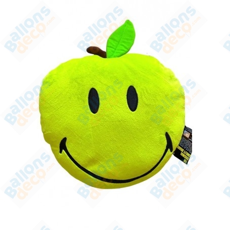 Peluche Pomme Smiley Coussin