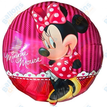 Ballon Minnie Mouse Rouge 1 Face Disney, Anagram, Décorations ballons pour anniversaire.