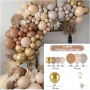 Arche Ballons 4 couleurs Blush, Mocha, Or et Gris