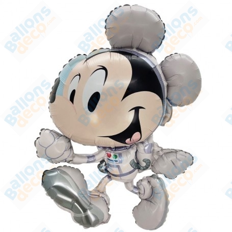 Ballon Mickey avec un costume d'Astronaute Air Disney, Décorations ballons pour anniversaire.