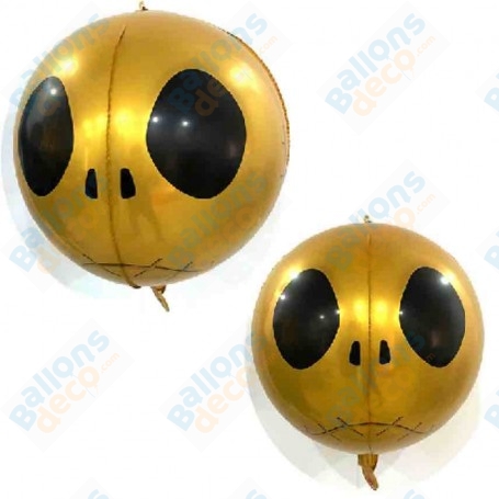 Ballon Jack Skellington Or ORBZ Disney, Décorations ballons pour anniversaire, Halloween.