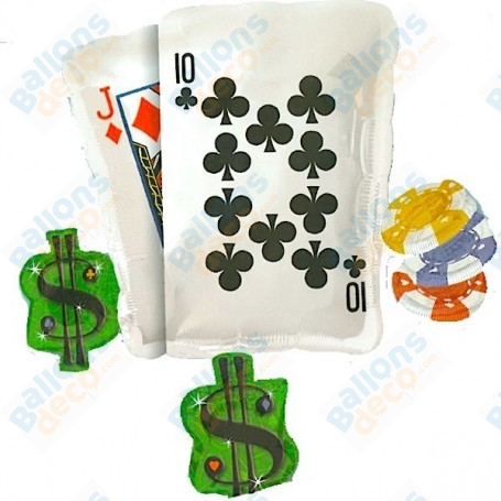 Ballon Cartes de Jeux Poker