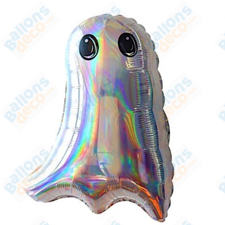 Ballon Fantôme Mini Holographique, Décoration ballon Halloween, Vitrine de magasin.