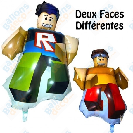 Ballon Roblox Deux Faces Différentes, Décorations ballons pour anniversaire.