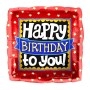 Ballon Happy Birthday To You Carré NS