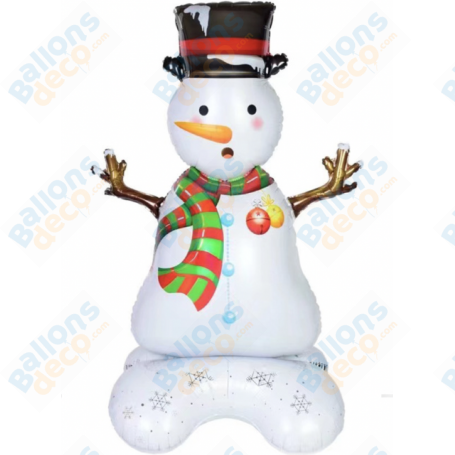 Ballon Bonhomme de Neige Sur Pied