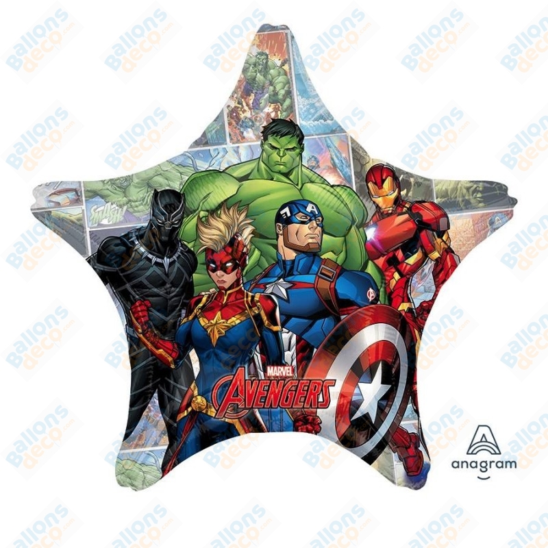 Paquet De 6 Ballons Avengers Marvel 22,8 Cm – Décoration Fête Neuve