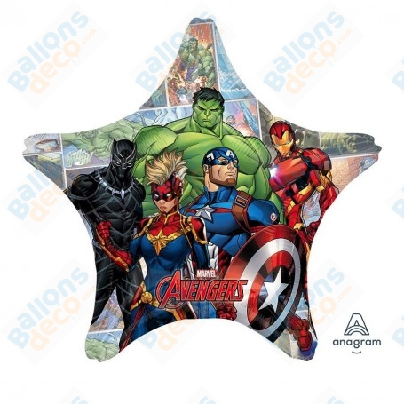 Ballon Avengers Marvel Etoile Géante Bande Dessinés