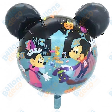 Ballon Mickey et Minnie Magie D'Halloween Disney, Décorations ballons pour Halloween Disney.