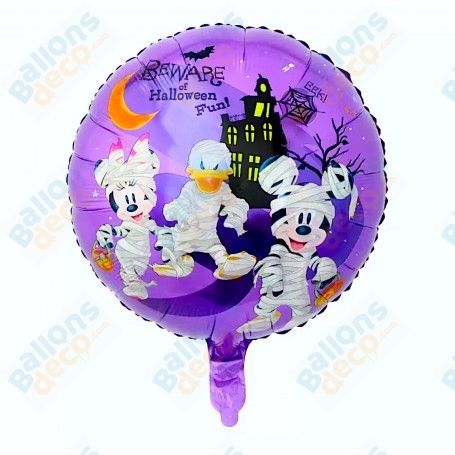 Ballon Mickey, Minnie et Donald Momies D'Halloween Disney, Décorations ballons pour Halloween.