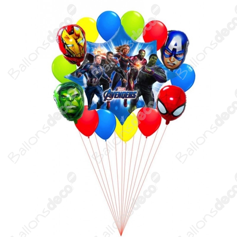Ballons de baudruche biodégradables - Anniversaire super héros