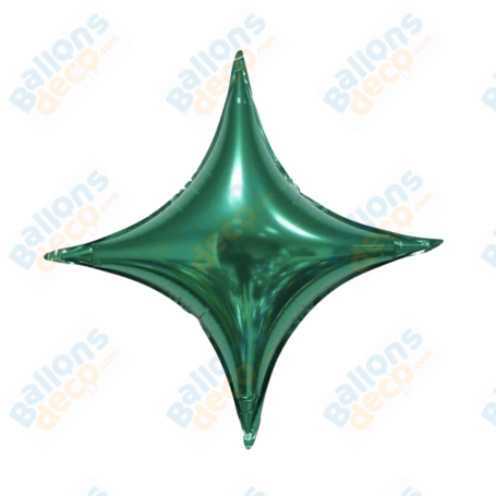 Ballon 4 Pointes Star Point de Couleur Vert