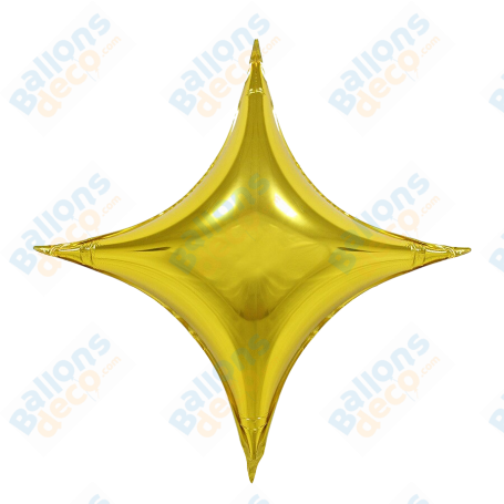 Ballon 4 Pointes Star Point de Couleur Or