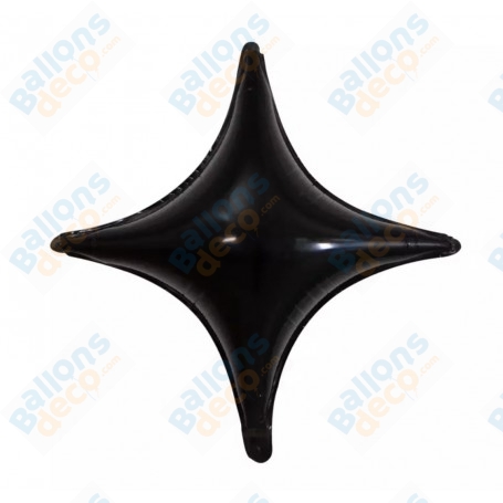 Ballon 4 Pointes Star Point de Couleur Noir