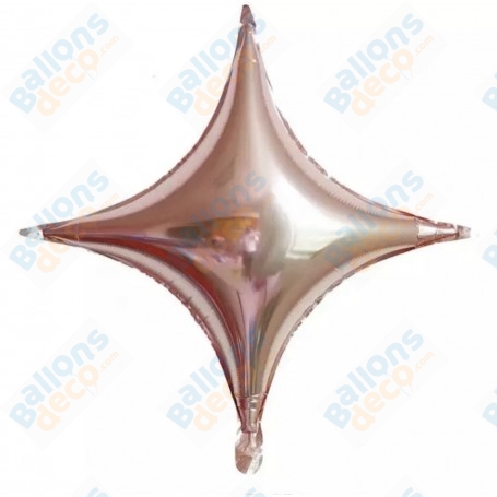 Ballon 4 Pointes Star Point de Couleur Rose Gold