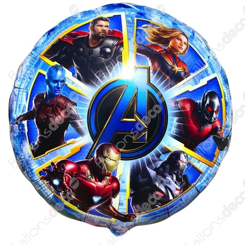 Ballon rond en aluminium - Avengers - 43 cm - Jour de Fête - LICENCES ET  THEMES - Boutique Jour de fête