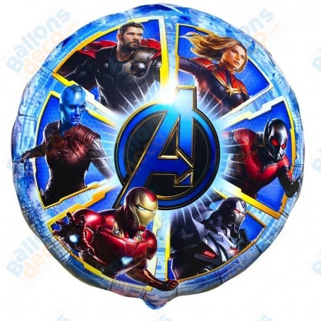 Ballon Avengers Rond Bleu Disney