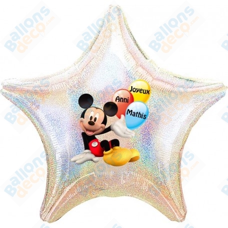 Ballon Mickey Ballons Personnalisable Disney, Décorations ballons pour anniversaire.