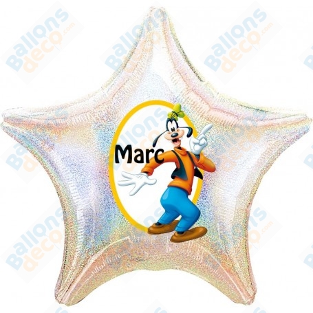Ballon Dingo Goofy Personnalisable Disney 1 face, Décorations ballons pour anniversaire.