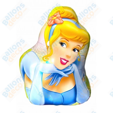 Ballon Princesse Cendrillon Portrait Disney, Décorations ballons pour anniversaire.