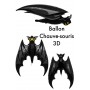 Ballon Chauve-Souris Géante 3D Noir