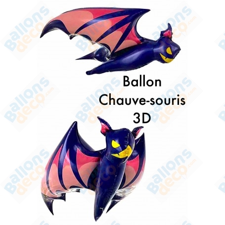 Ballon Chauve-Souris Géante 3D Violette